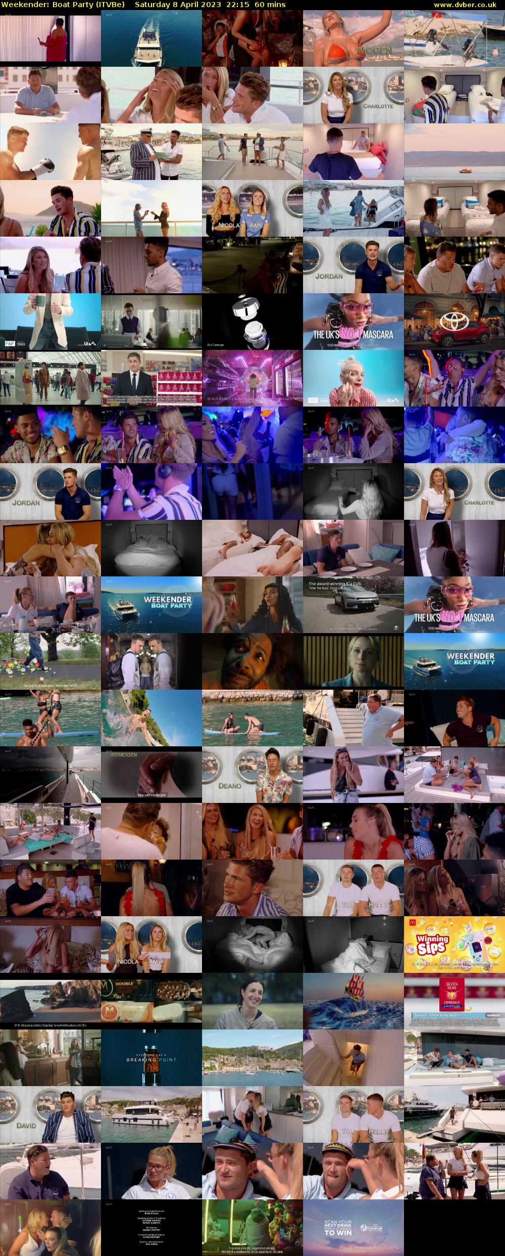 Weekender: Boat Party (ITVBe) Saturday 8 April 2023 22:15 - 23:15