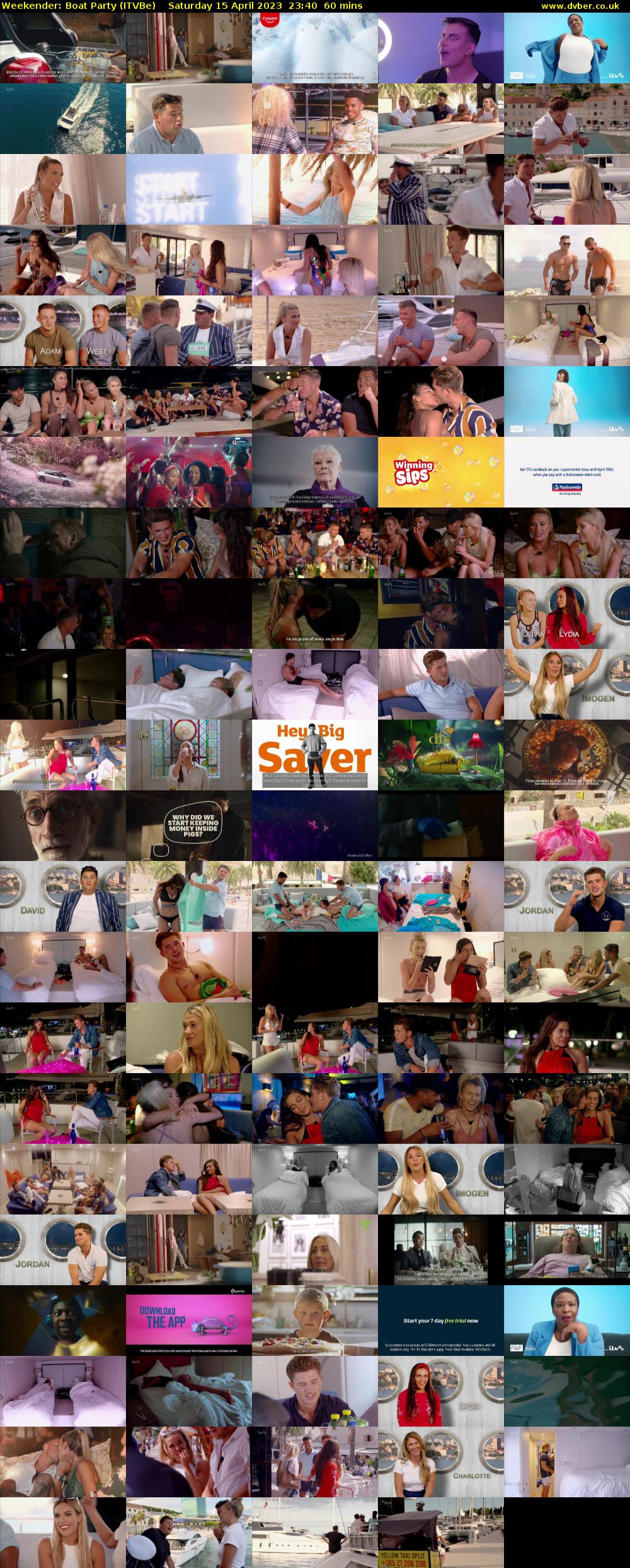 Weekender: Boat Party (ITVBe) Saturday 15 April 2023 23:40 - 00:40