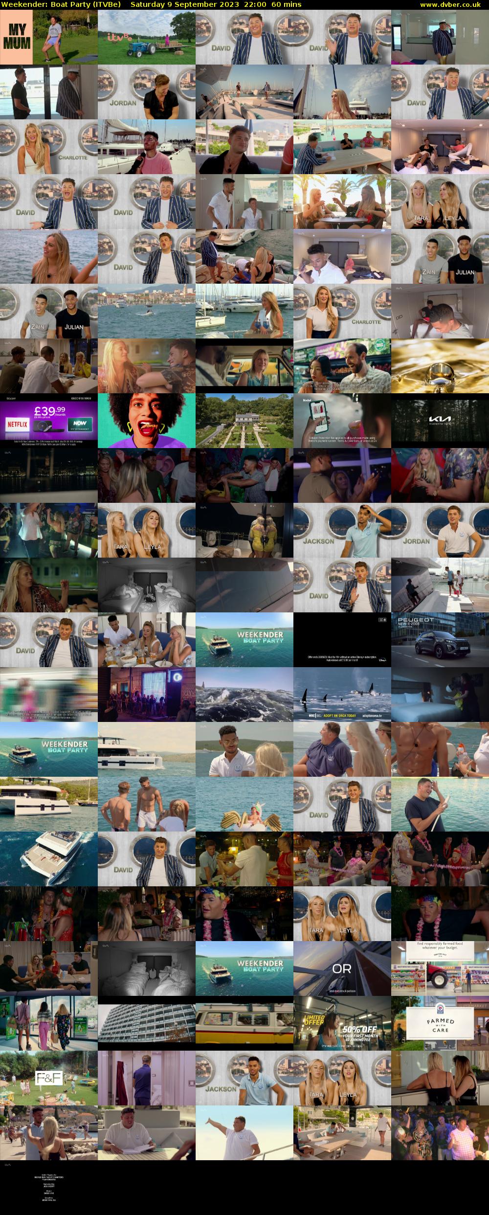 Weekender: Boat Party (ITVBe) Saturday 9 September 2023 22:00 - 23:00