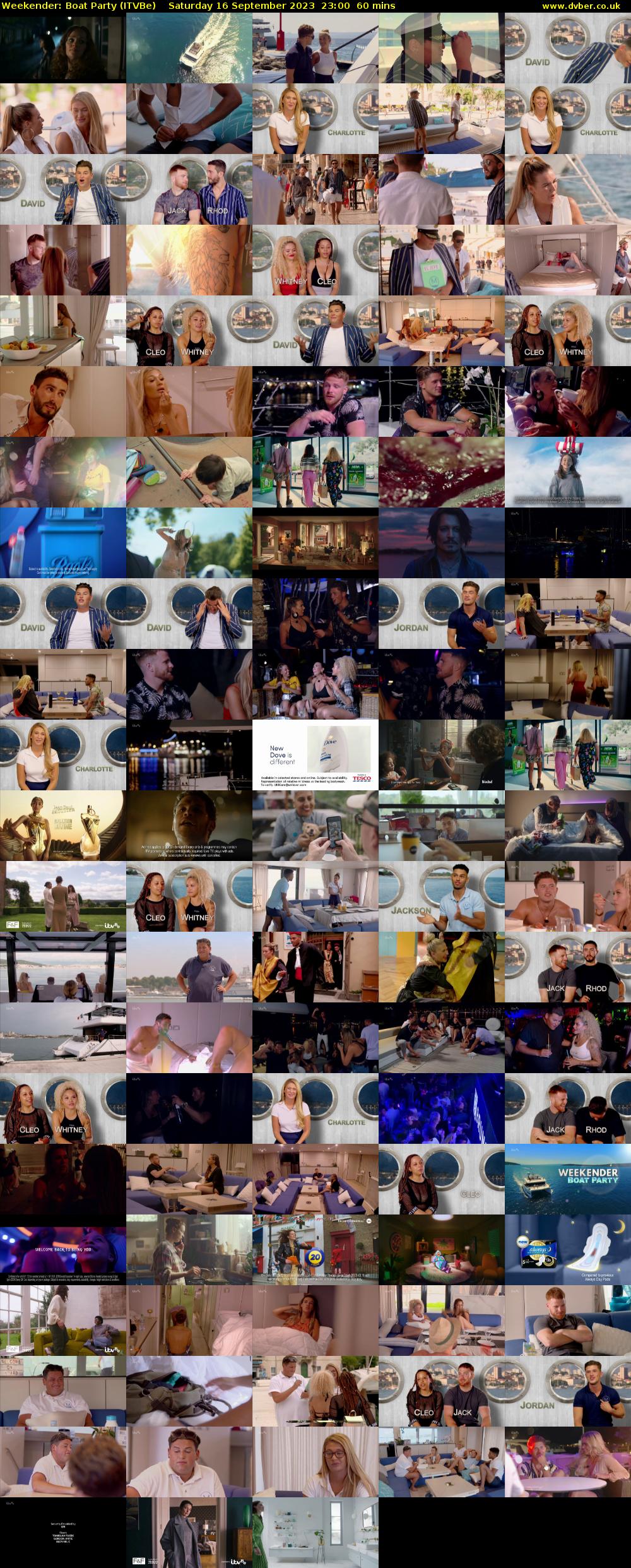 Weekender: Boat Party (ITVBe) Saturday 16 September 2023 23:00 - 00:00