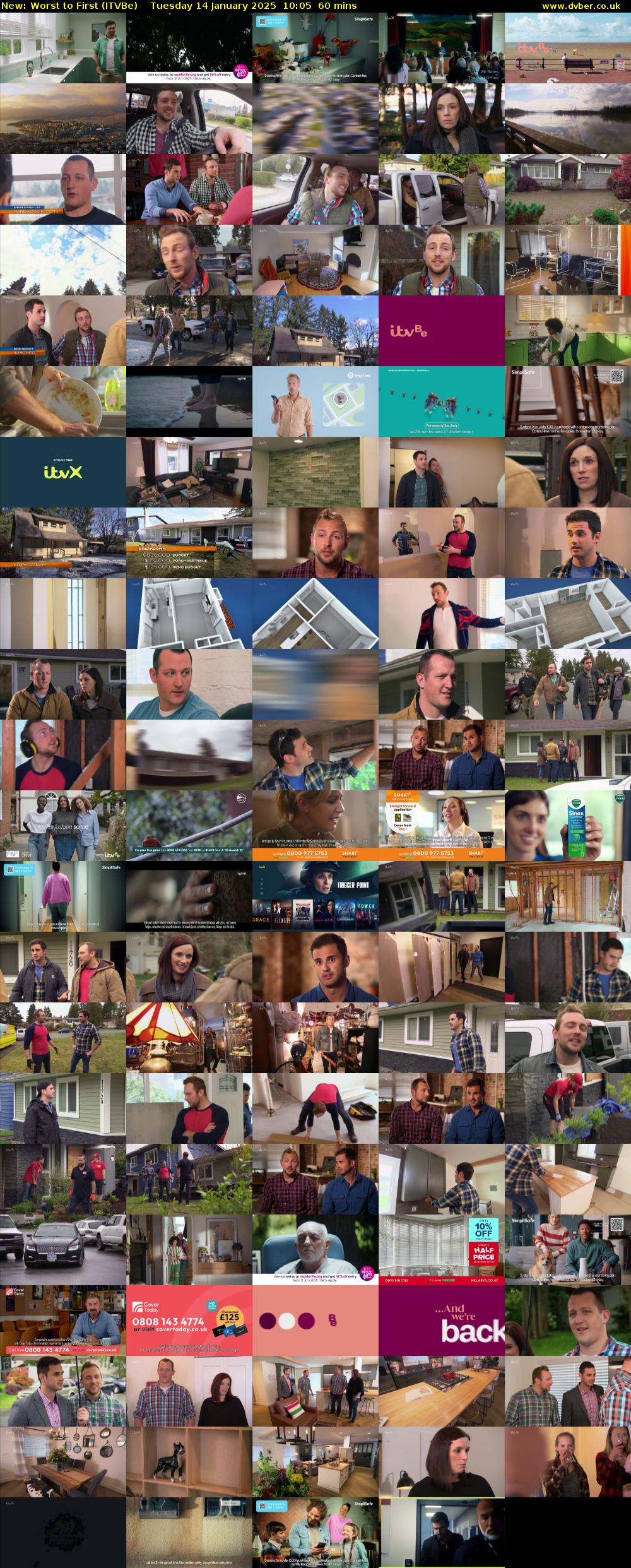 Worst to First (ITVBe) Tuesday 14 January 2025 10:05 - 11:05