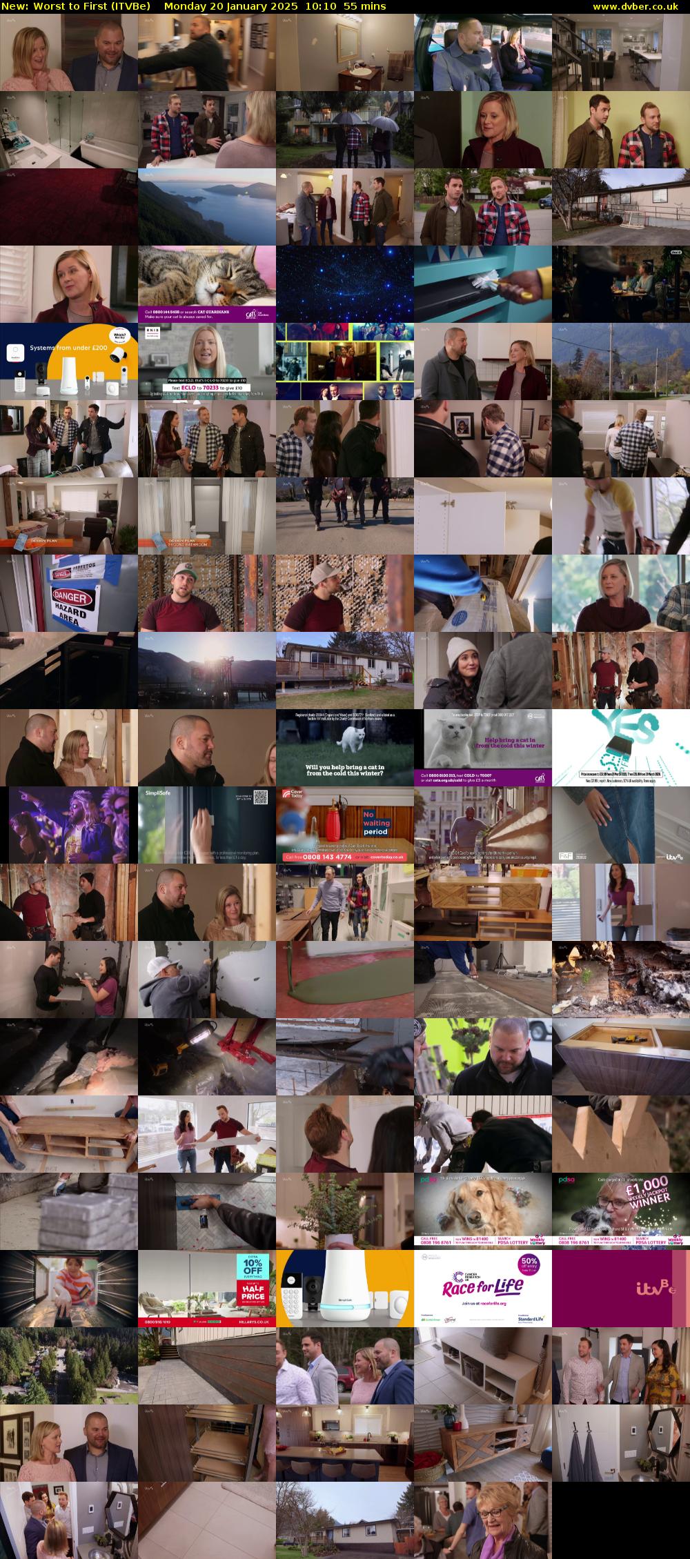 Worst to First (ITVBe) Monday 20 January 2025 10:10 - 11:05