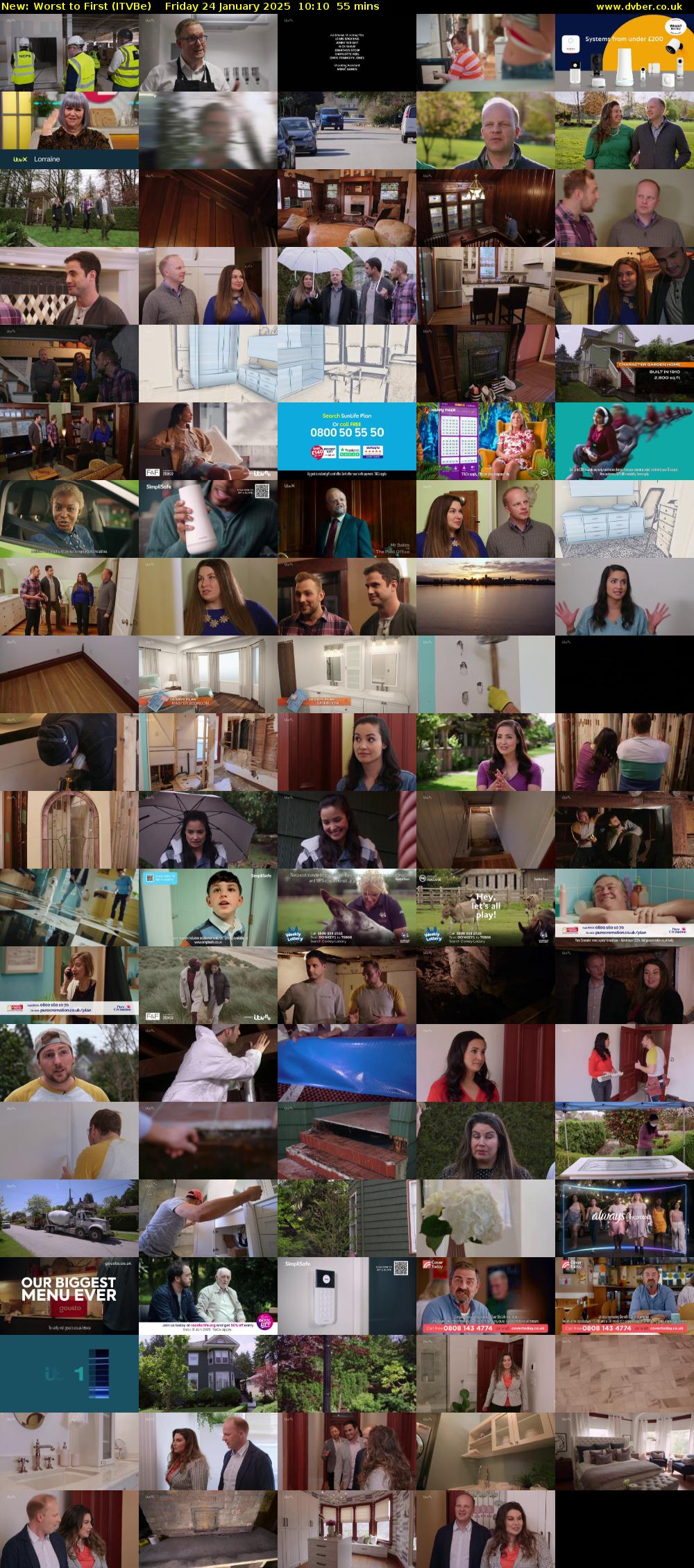 Worst to First (ITVBe) Friday 24 January 2025 10:10 - 11:05