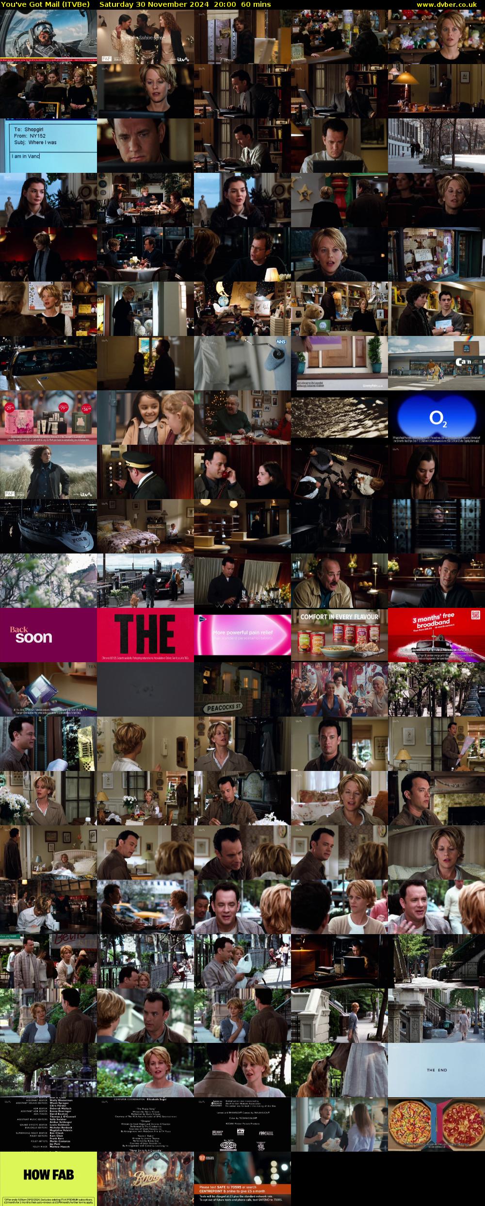 You've Got Mail (ITVBe) Saturday 30 November 2024 20:00 - 21:00
