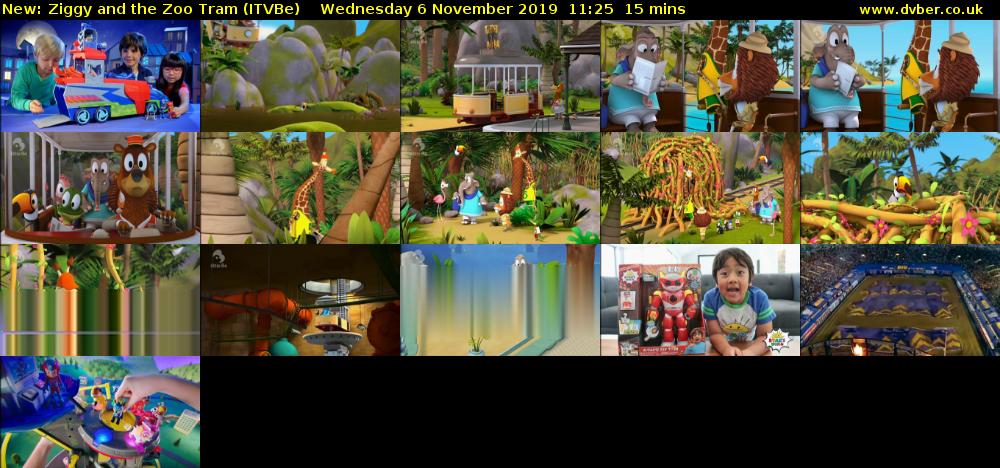 Ziggy and the Zoo Tram (ITVBe) Wednesday 6 November 2019 11:25 - 11:40