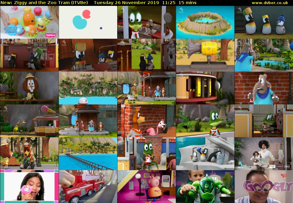 Ziggy and the Zoo Tram (ITVBe) Tuesday 26 November 2019 11:25 - 11:40
