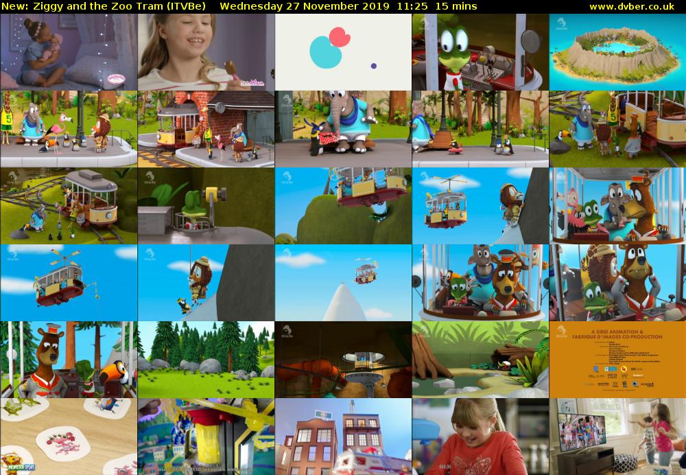 Ziggy and the Zoo Tram (ITVBe) Wednesday 27 November 2019 11:25 - 11:40