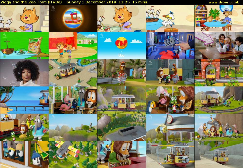 Ziggy and the Zoo Tram (ITVBe) Sunday 1 December 2019 11:25 - 11:40