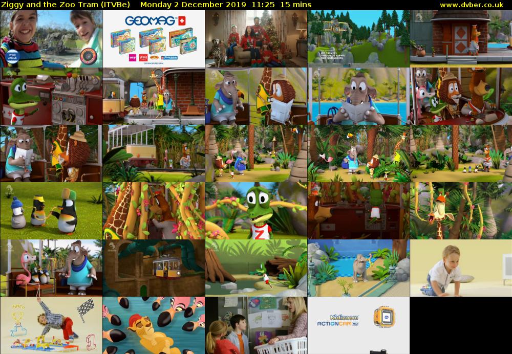 Ziggy and the Zoo Tram (ITVBe) Monday 2 December 2019 11:25 - 11:40