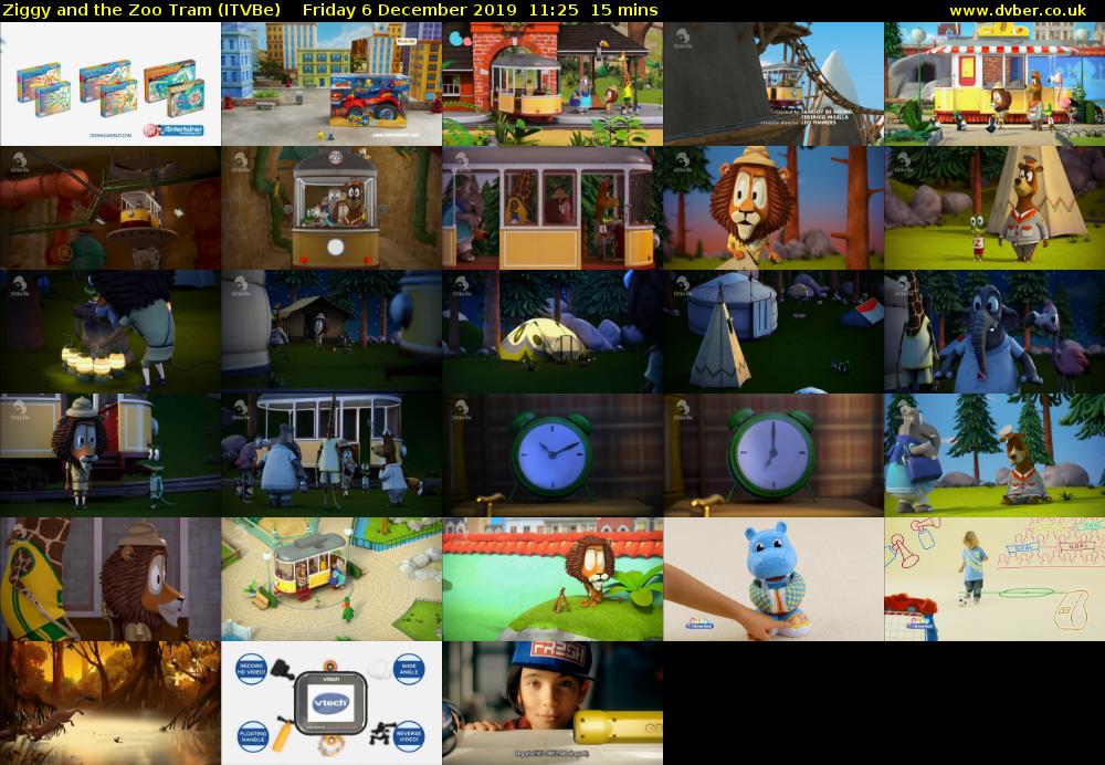 Ziggy and the Zoo Tram (ITVBe) Friday 6 December 2019 11:25 - 11:40