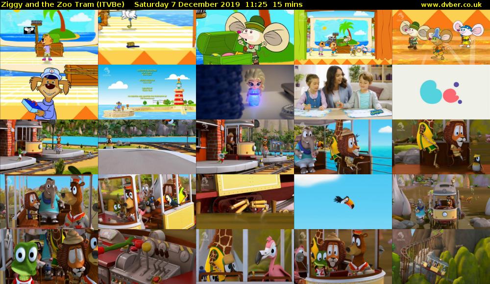 Ziggy and the Zoo Tram (ITVBe) Saturday 7 December 2019 11:25 - 11:40