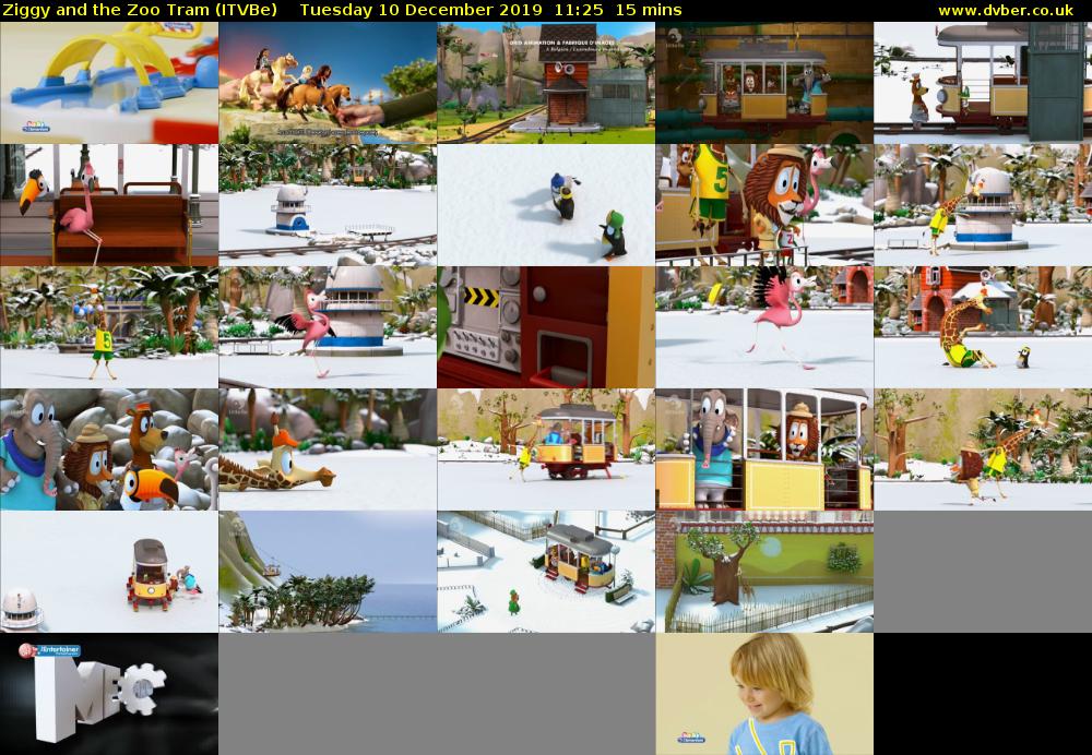 Ziggy and the Zoo Tram (ITVBe) Tuesday 10 December 2019 11:25 - 11:40