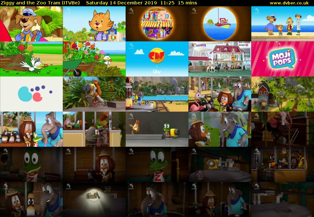 Ziggy and the Zoo Tram (ITVBe) Saturday 14 December 2019 11:25 - 11:40