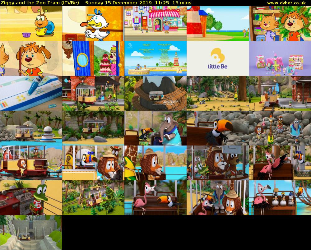 Ziggy and the Zoo Tram (ITVBe) Sunday 15 December 2019 11:25 - 11:40