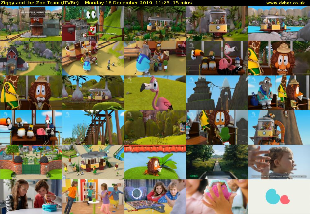 Ziggy and the Zoo Tram (ITVBe) Monday 16 December 2019 11:25 - 11:40