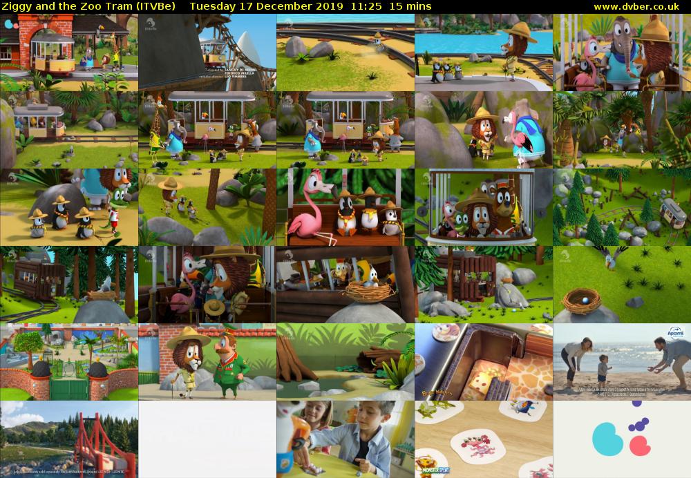 Ziggy and the Zoo Tram (ITVBe) Tuesday 17 December 2019 11:25 - 11:40