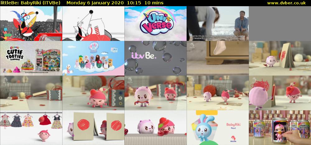 littleBe: BabyRiki (ITVBe) Monday 6 January 2020 10:15 - 10:25