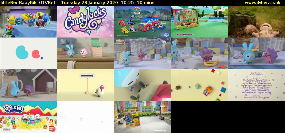littleBe: BabyRiki (ITVBe) Tuesday 28 January 2020 10:25 - 10:35