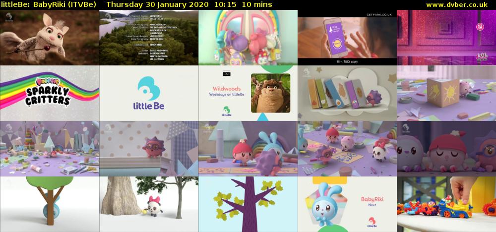 littleBe: BabyRiki (ITVBe) Thursday 30 January 2020 10:15 - 10:25