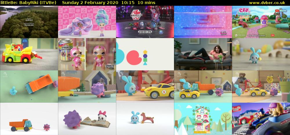 littleBe: BabyRiki (ITVBe) Sunday 2 February 2020 10:15 - 10:25