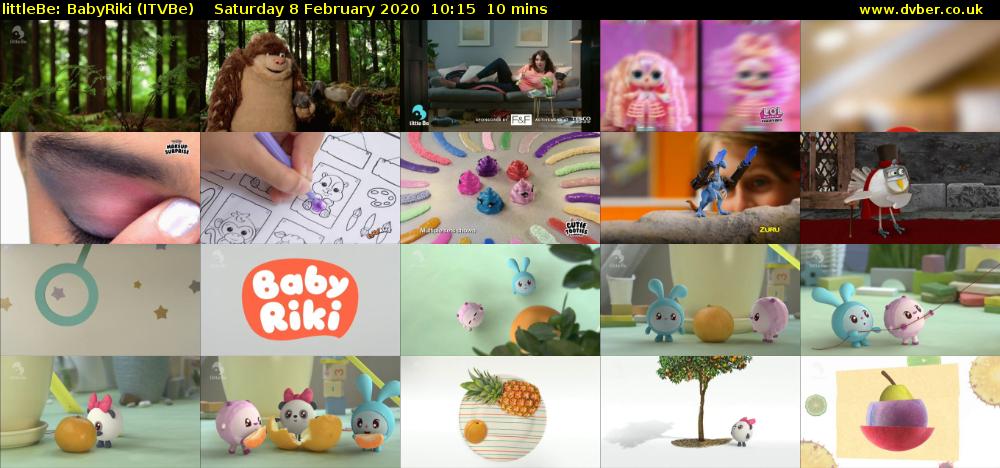 littleBe: BabyRiki (ITVBe) Saturday 8 February 2020 10:15 - 10:25