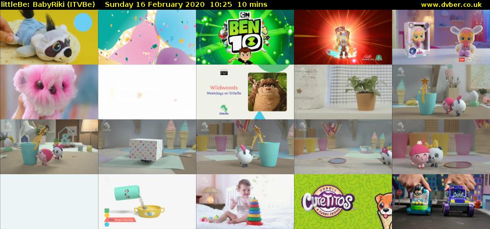 littleBe: BabyRiki (ITVBe) Sunday 16 February 2020 10:25 - 10:35