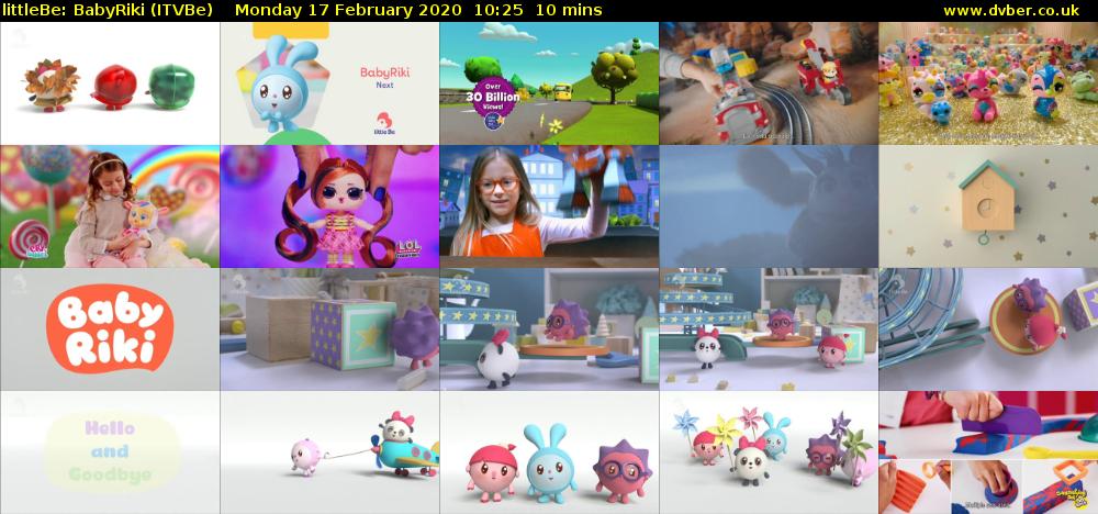 littleBe: BabyRiki (ITVBe) Monday 17 February 2020 10:25 - 10:35