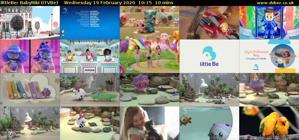 littleBe: BabyRiki (ITVBe) Wednesday 19 February 2020 10:15 - 10:25