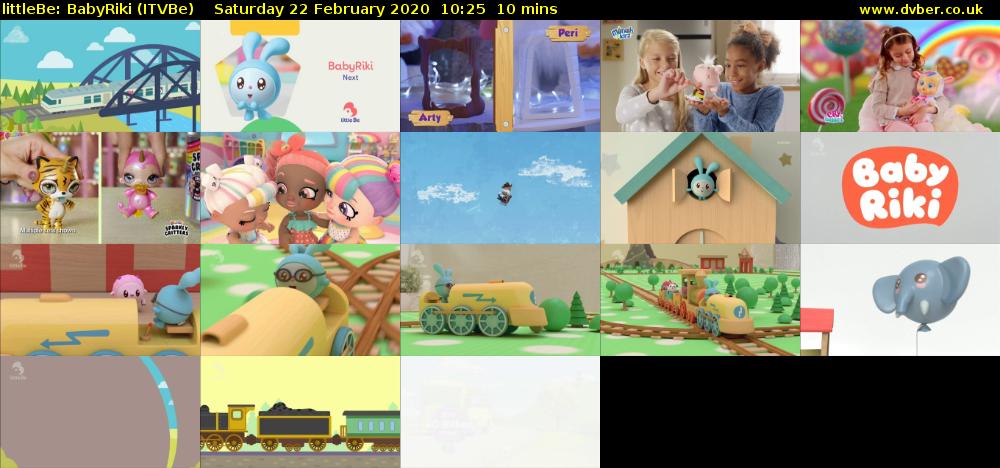 littleBe: BabyRiki (ITVBe) Saturday 22 February 2020 10:25 - 10:35
