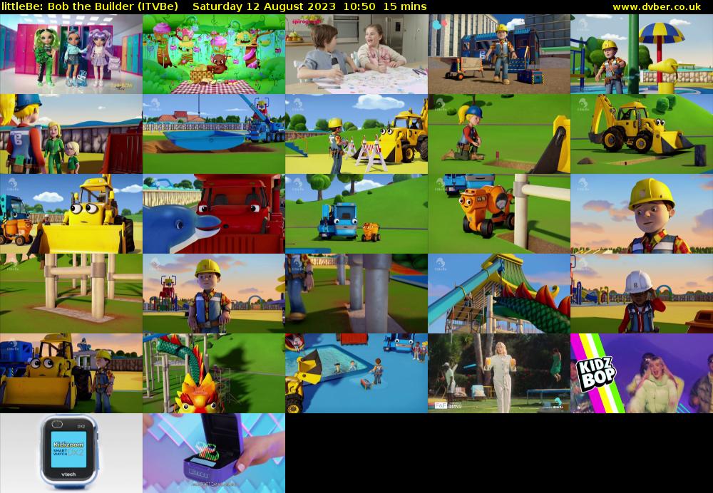 littleBe: Bob the Builder (ITVBe) Saturday 12 August 2023 10:50 - 11:05