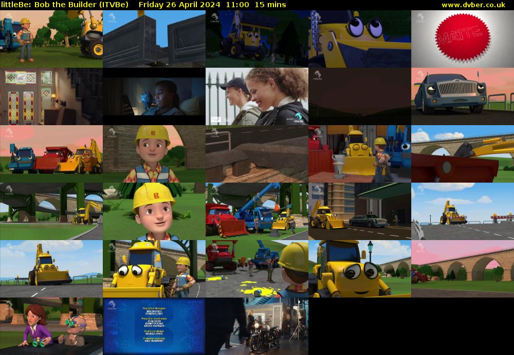 littleBe: Bob the Builder (ITVBe) Friday 26 April 2024 11:00 - 11:15