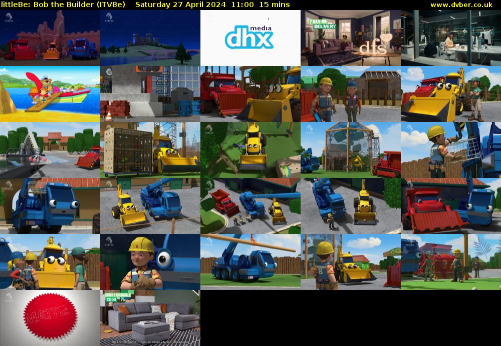 littleBe: Bob the Builder (ITVBe) Saturday 27 April 2024 11:00 - 11:15