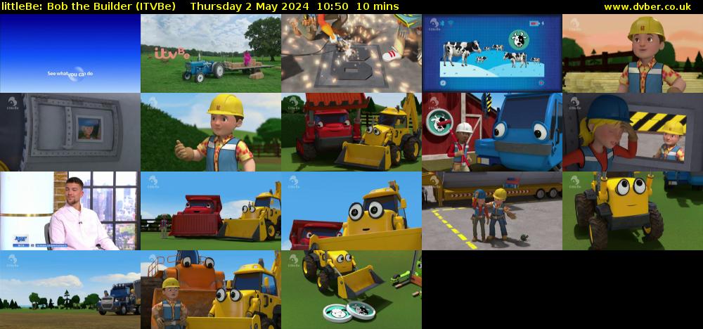 littleBe: Bob the Builder (ITVBe) Thursday 2 May 2024 10:50 - 11:00
