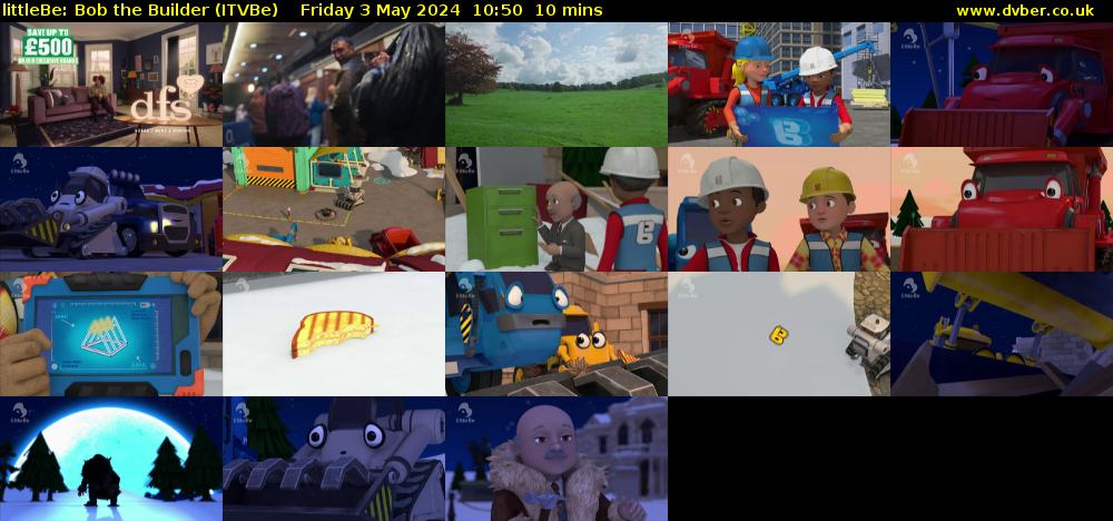 littleBe: Bob the Builder (ITVBe) Friday 3 May 2024 10:50 - 11:00