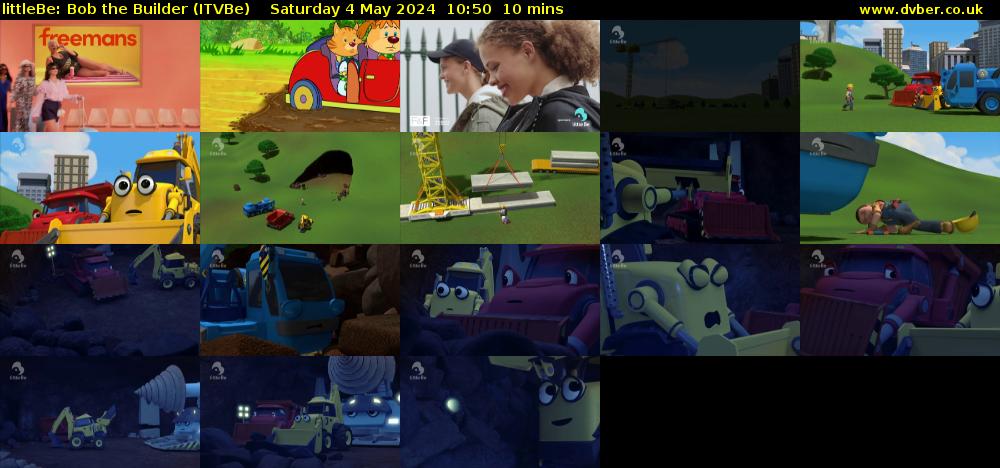 littleBe: Bob the Builder (ITVBe) Saturday 4 May 2024 10:50 - 11:00
