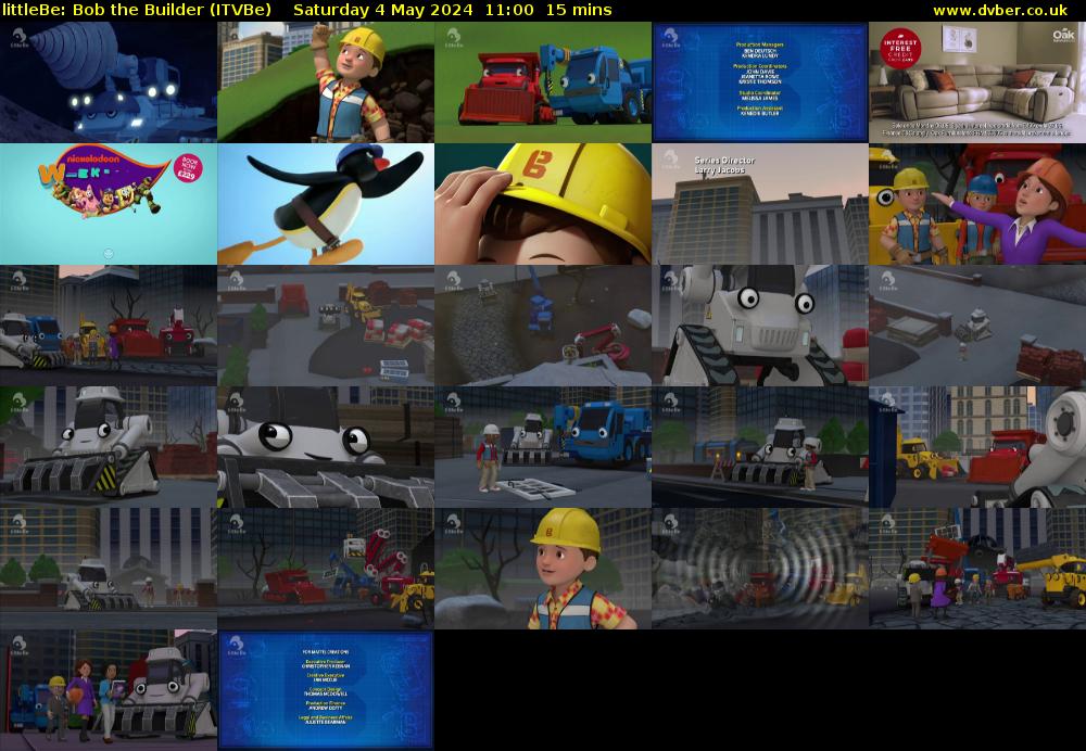 littleBe: Bob the Builder (ITVBe) Saturday 4 May 2024 11:00 - 11:15
