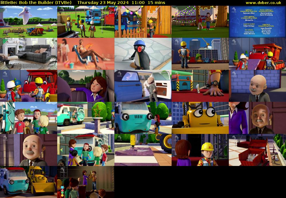 littleBe: Bob the Builder (ITVBe) Thursday 23 May 2024 11:00 - 11:15