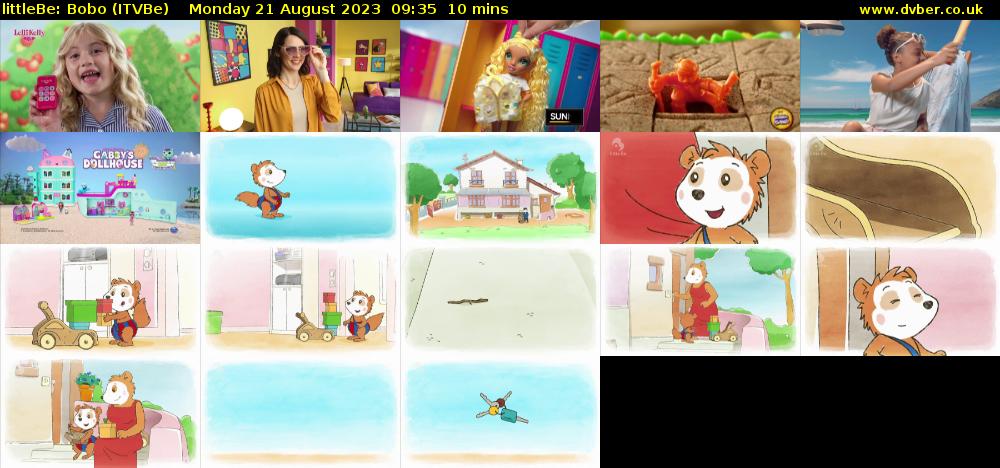 littleBe: Bobo (ITVBe) Monday 21 August 2023 09:35 - 09:45