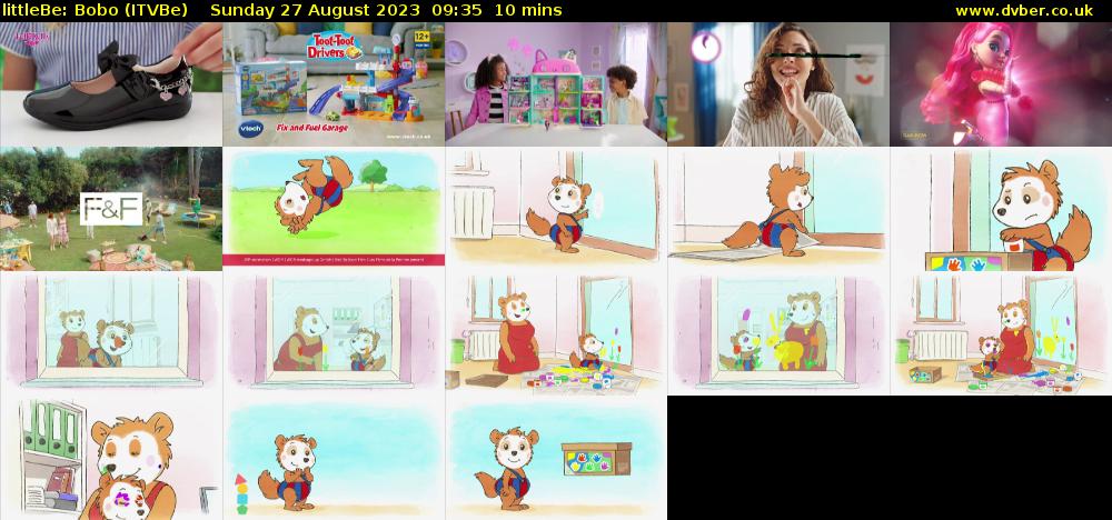littleBe: Bobo (ITVBe) Sunday 27 August 2023 09:35 - 09:45