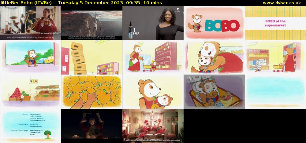 littleBe: Bobo (ITVBe) Tuesday 5 December 2023 09:35 - 09:45
