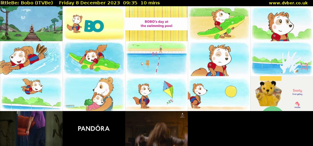 littleBe: Bobo (ITVBe) Friday 8 December 2023 09:35 - 09:45