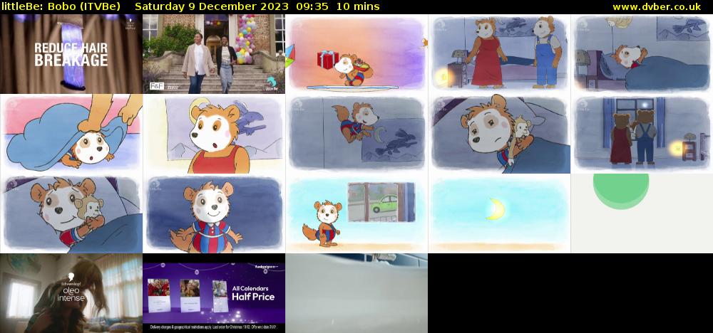 littleBe: Bobo (ITVBe) Saturday 9 December 2023 09:35 - 09:45