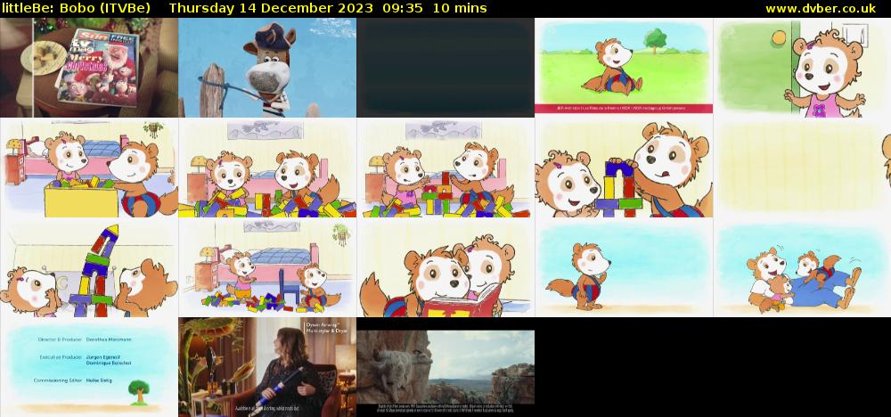 littleBe: Bobo (ITVBe) Thursday 14 December 2023 09:35 - 09:45