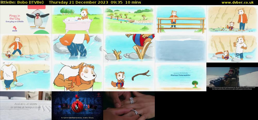 littleBe: Bobo (ITVBe) Thursday 21 December 2023 09:35 - 09:45
