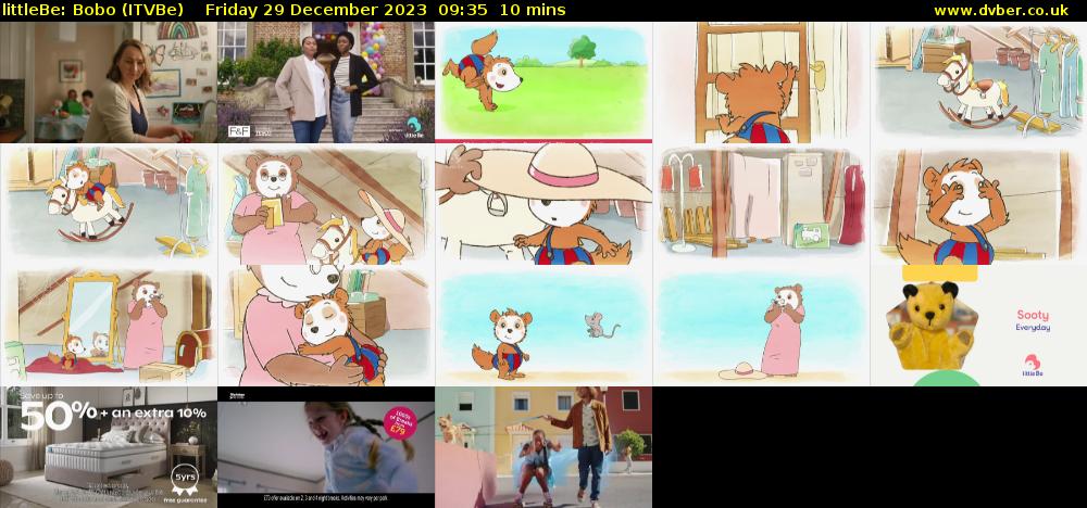 littleBe: Bobo (ITVBe) Friday 29 December 2023 09:35 - 09:45