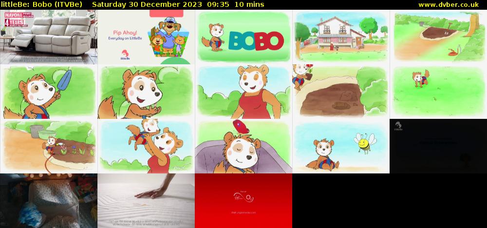 littleBe: Bobo (ITVBe) Saturday 30 December 2023 09:35 - 09:45