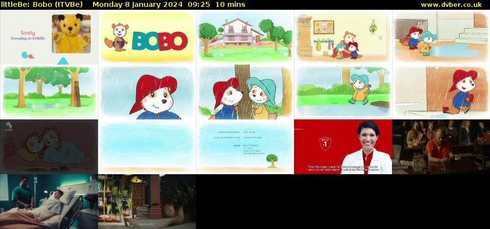 littleBe: Bobo (ITVBe) Monday 8 January 2024 09:25 - 09:35