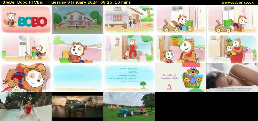littleBe: Bobo (ITVBe) Tuesday 9 January 2024 09:25 - 09:35