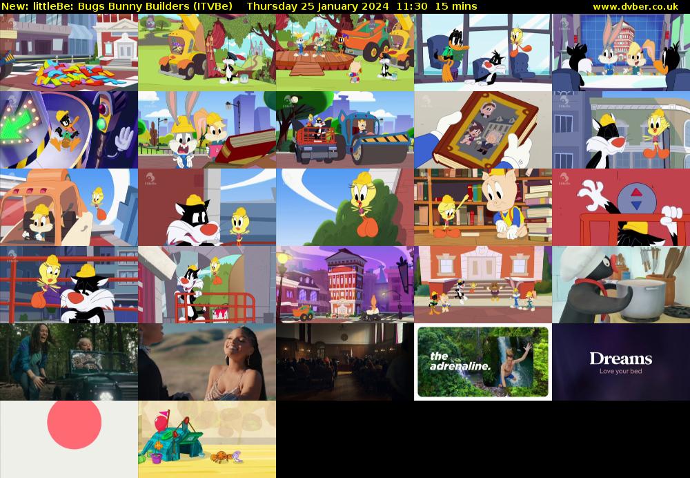 littleBe: Bugs Bunny Builders (ITVBe) Thursday 25 January 2024 11:30 - 11:45