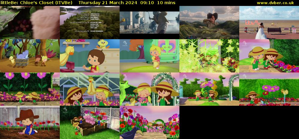littleBe: Chloe's Closet (ITVBe) Thursday 21 March 2024 09:10 - 09:20
